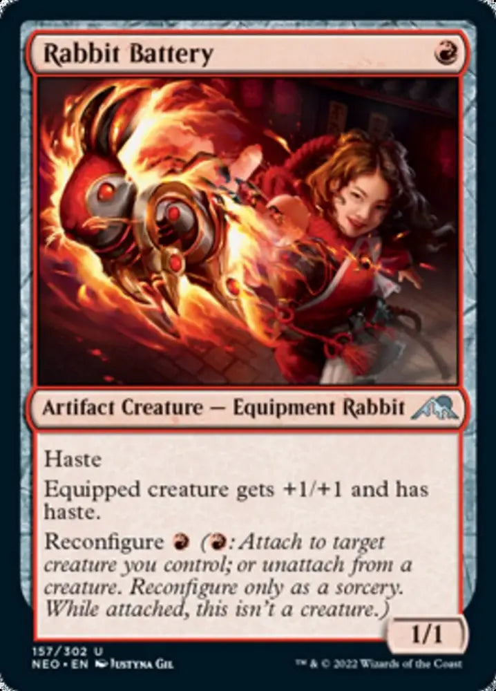 Rabbit Battery [Kamigawa: Neon Dynasty] - MTG Single