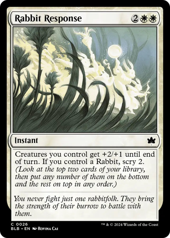 Rabbit Response [Bloomburrow] - MTG Single