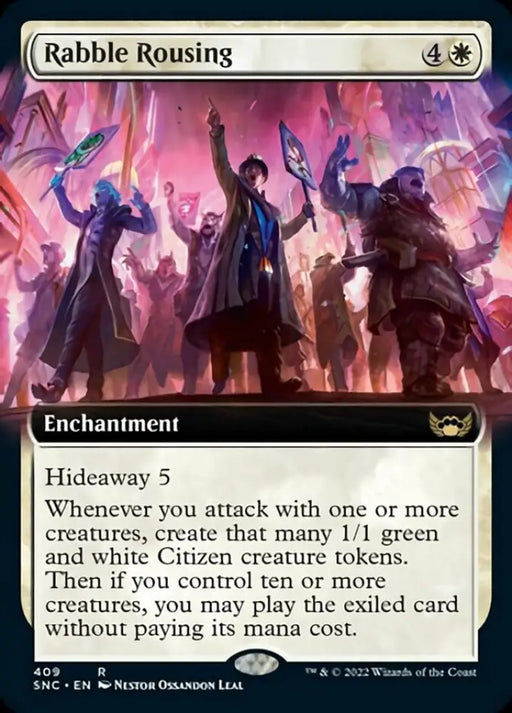 Rabble Rousing (Extended Art) [Streets of New Capenna] - MTG Single