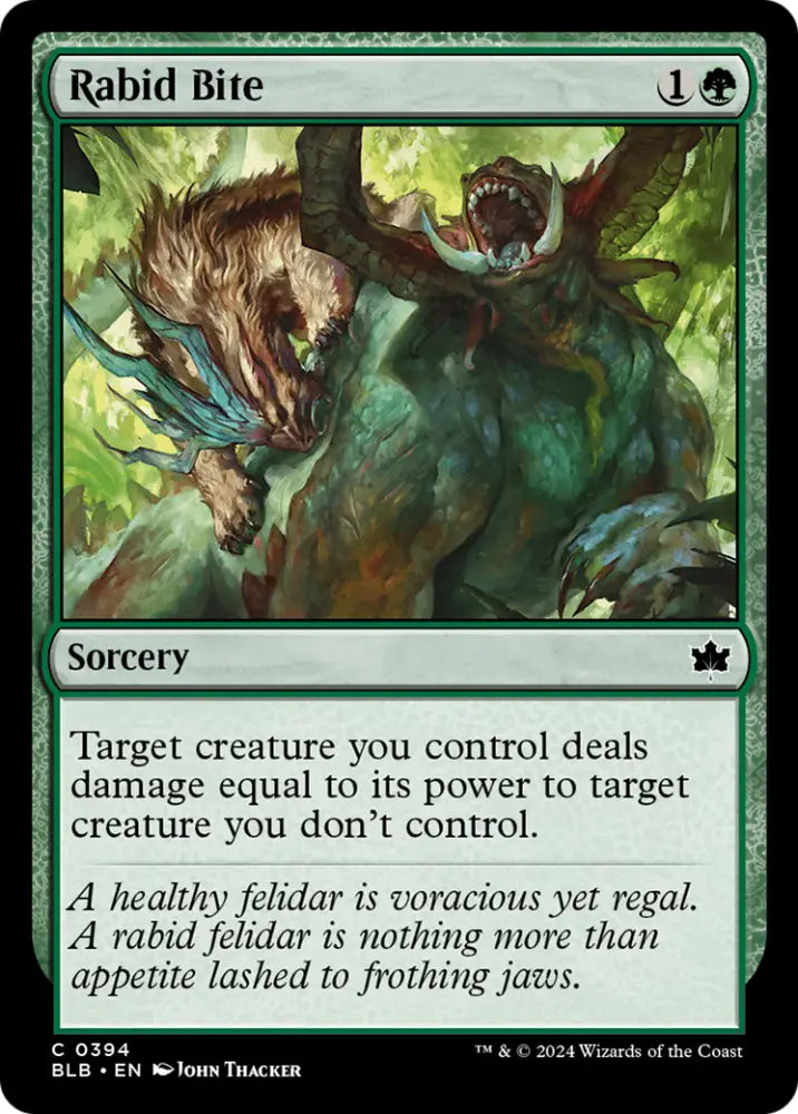 Rabid Bite [Bloomburrow] - MTG Single