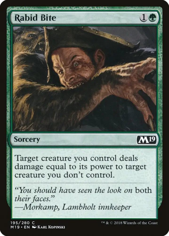 Rabid Bite [Core Set 2019] - MTG Single