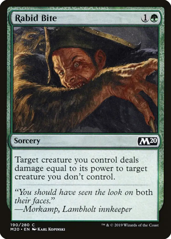 Rabid Bite [Core Set 2020] - MTG Single