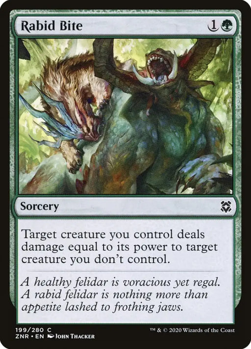 Rabid Bite [Zendikar Rising] - MTG Single