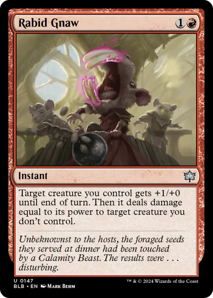 Rabid Gnaw [Bloomburrow] - MTG Single