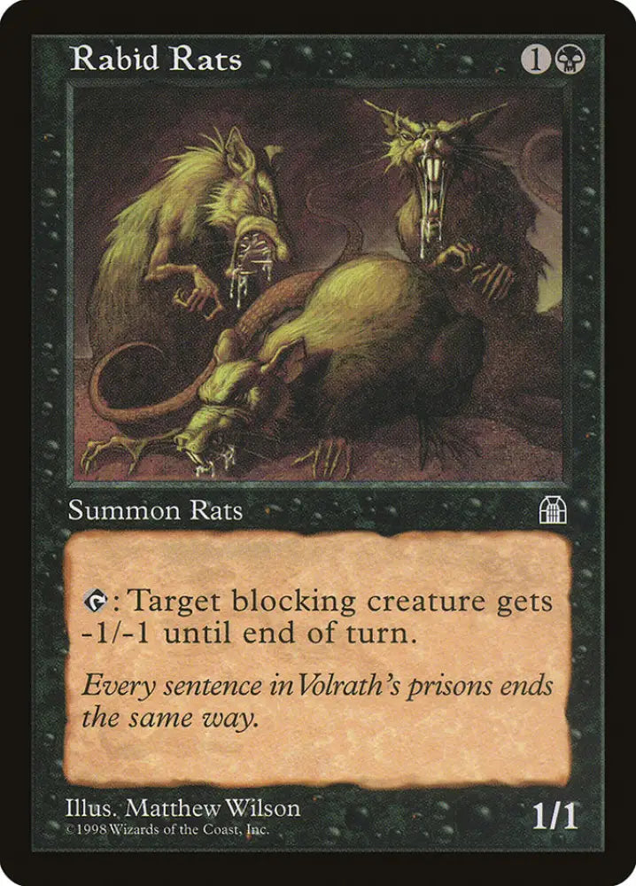 Rabid Rats [Stronghold] - MTG Single