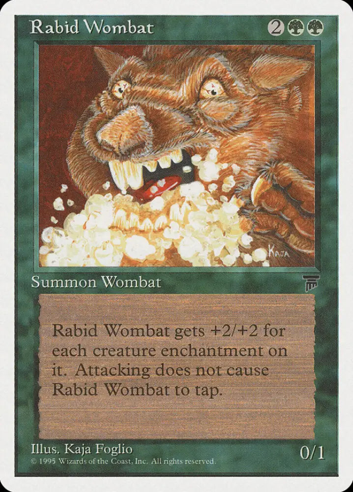 Rabid Wombat [Chronicles] - MTG Single