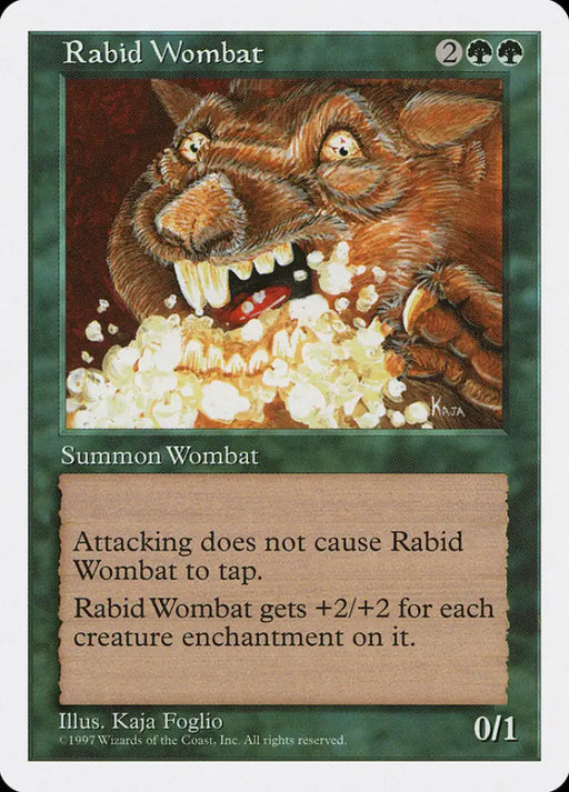 Rabid Wombat [Fifth Edition] - MTG Single