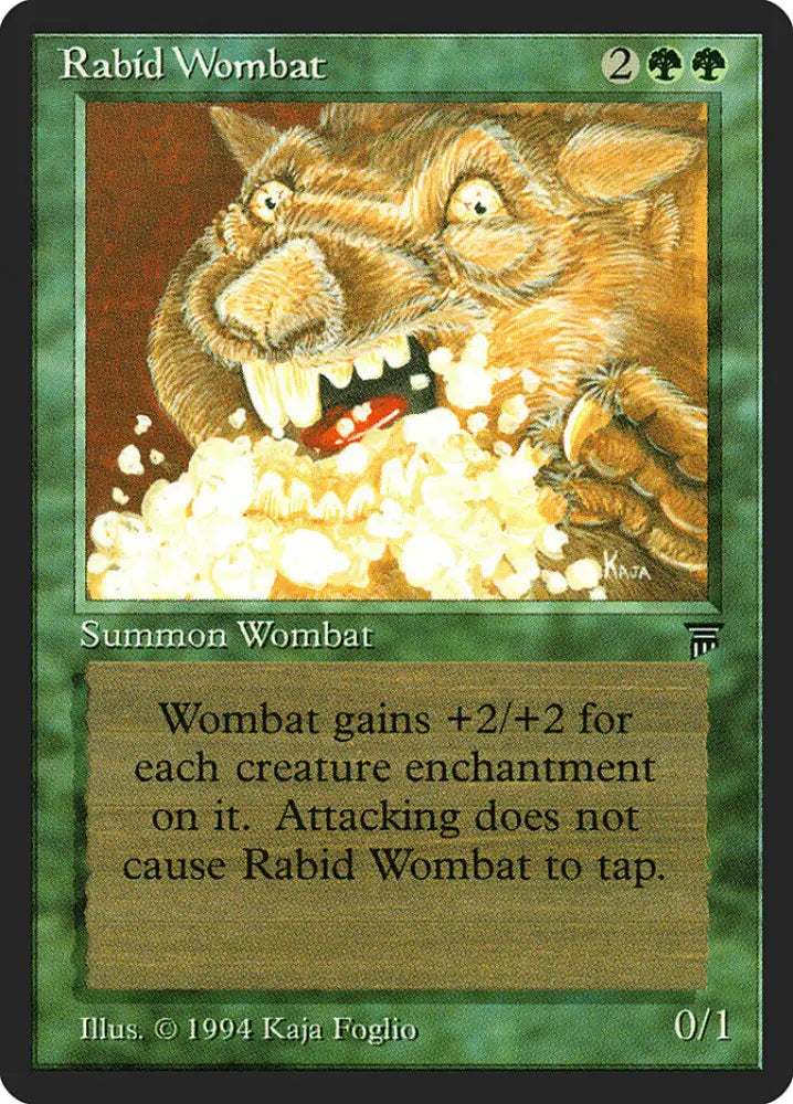 Rabid Wombat [Legends] - MTG Single