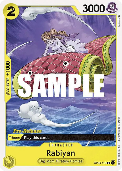 Rabiyan (OP04-113) [Kingdoms of Intrigue Pre-Release Cards]