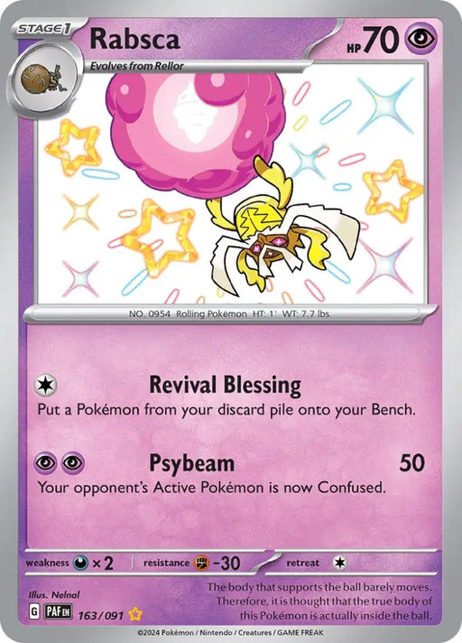 Rabsca (163/091) [Scarlet & Violet: Paldean Fates] - Pokemon Single