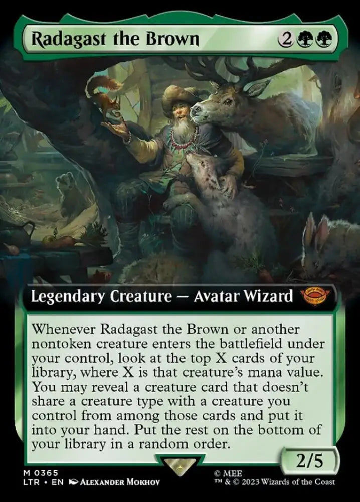 Radagast the Brown (Extended Art) [The Lord of the Rings: Tales of Middle-Earth] - MTG Single