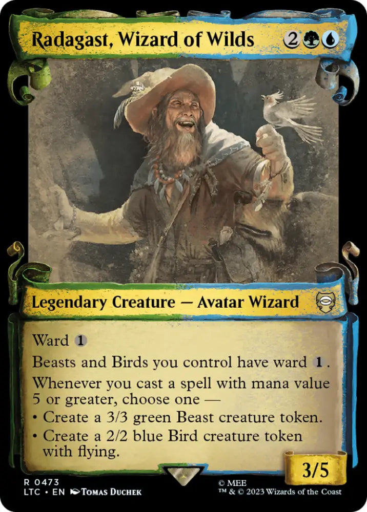 Radagast Wizard of Wilds [The Lord of the Rings: Tales of Middle-Earth Commander Showcase Scrolls] - MTG Single