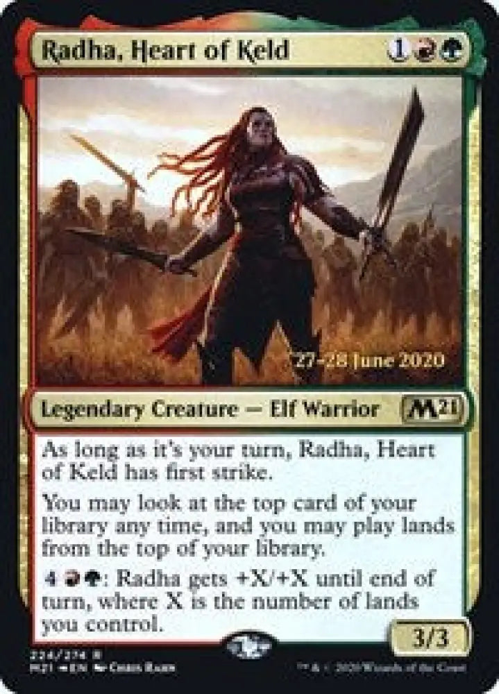 Radha, Heart of Keld (224) [Prerelease Cards]