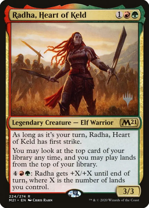 Radha Heart of Keld (Promo Pack) [Core Set 2021 Promos] - MTG Single