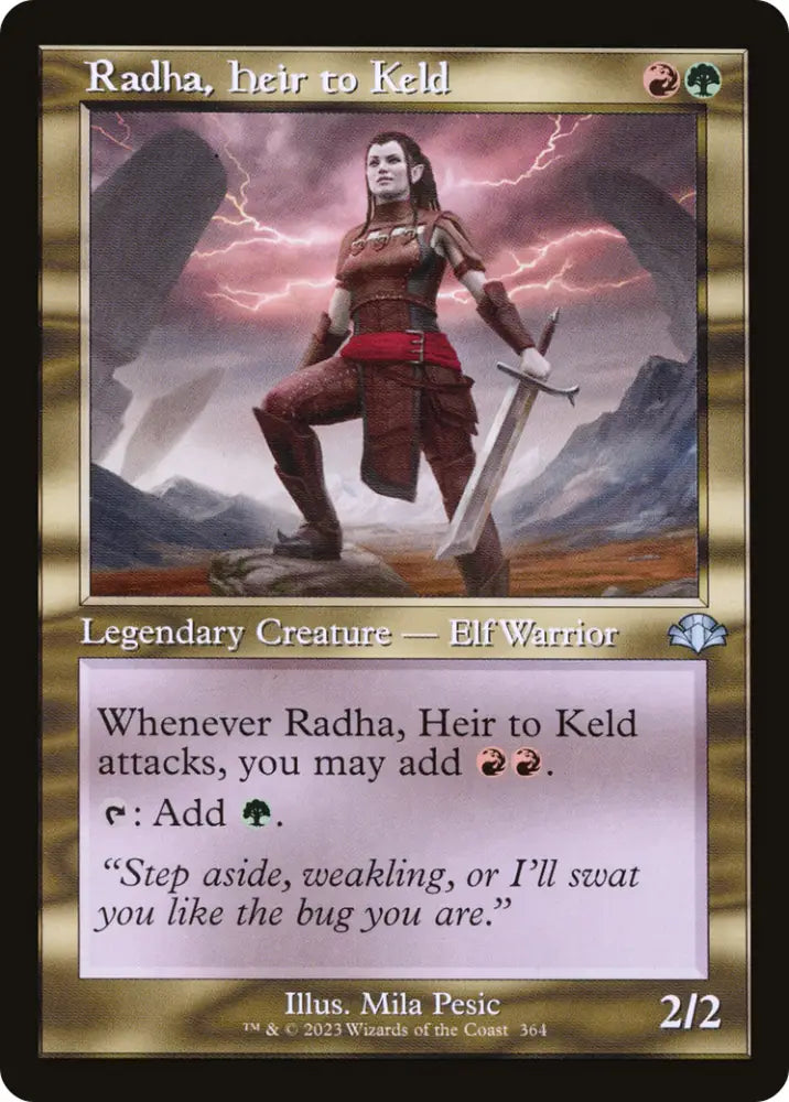 Radha Heir to Keld (Retro) [Dominaria Remastered] - MTG Single