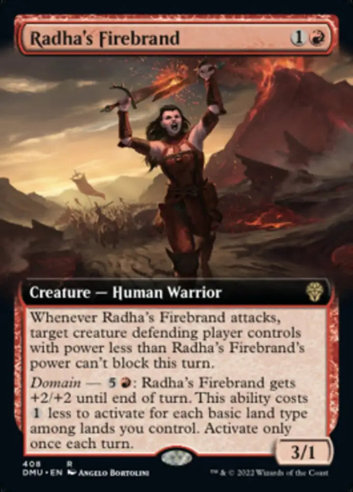 Radha’s Firebrand (Extended Art) [Dominaria United] - MTG Single
