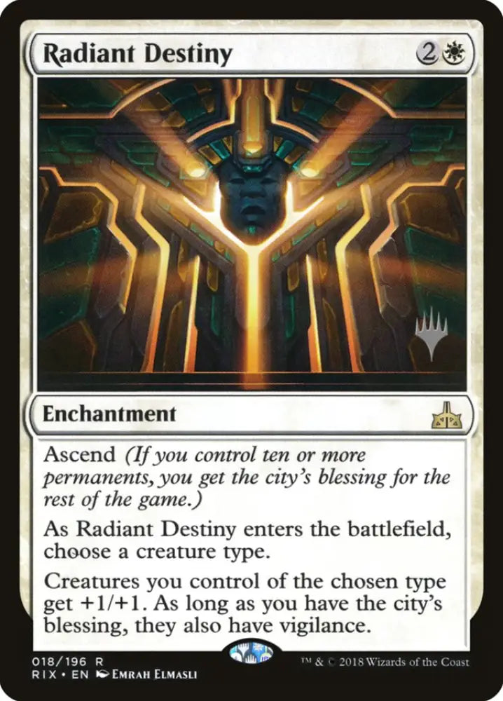 Radiant Destiny (Promo Pack) [Rivals of Ixalan Promos] - MTG Single