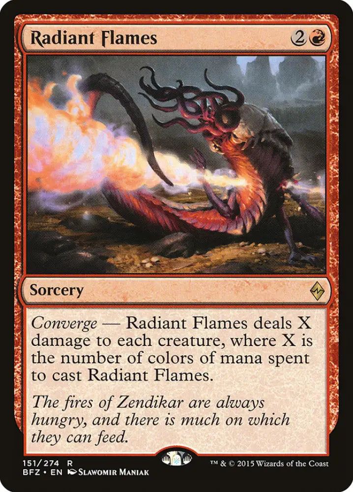 Radiant Flames [Battle for Zendikar] - MTG Single