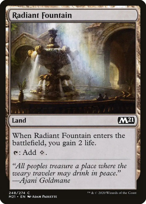 Radiant Fountain [Core Set 2021] - MTG Single