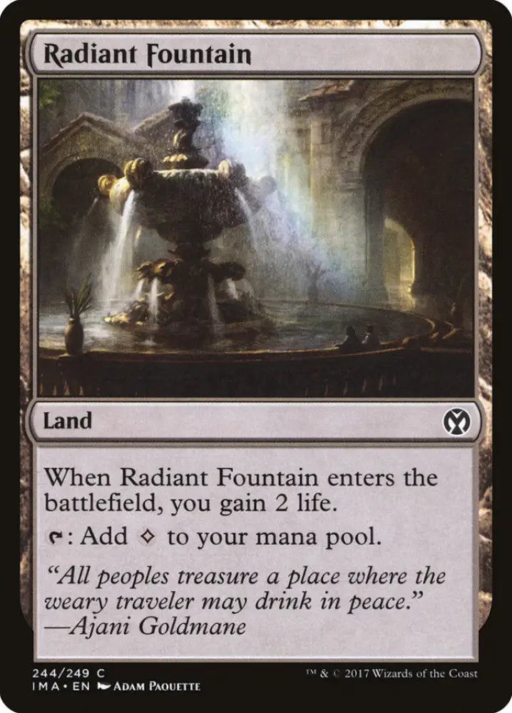 Radiant Fountain [Iconic Masters] - MTG Single