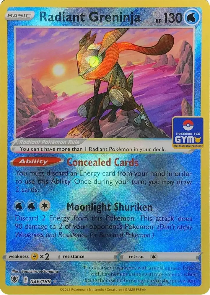 Radiant Greninja (046/189) [League and Championship Cards]