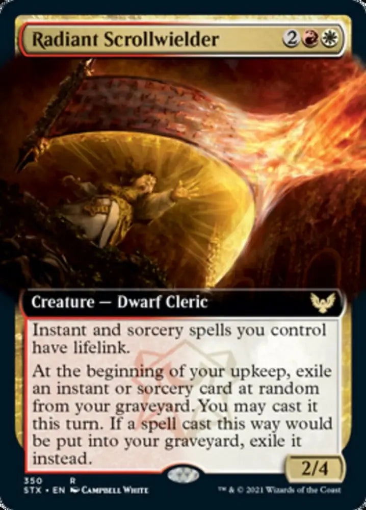 Radiant Scrollwielder (Extended Art) [Strixhaven: School of Mages] - MTG Single