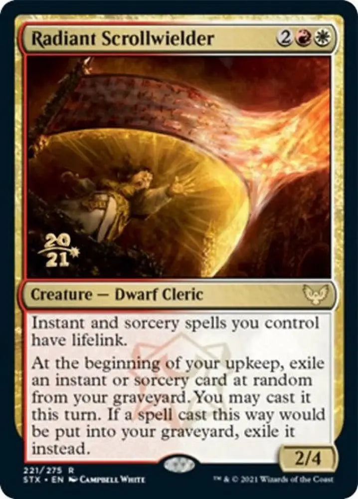 Radiant Scrollwielder [Strixhaven: School of Mages Prerelease Promos] - MTG Single