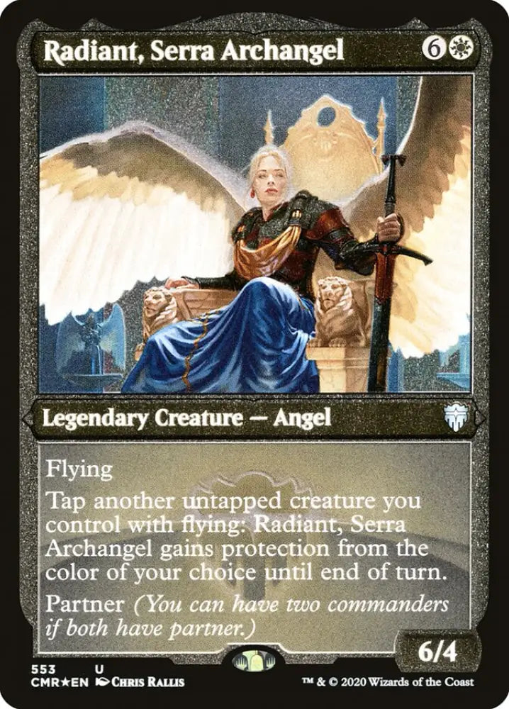 Radiant Serra Archangel (Etched) [Commander Legends] - MTG Single