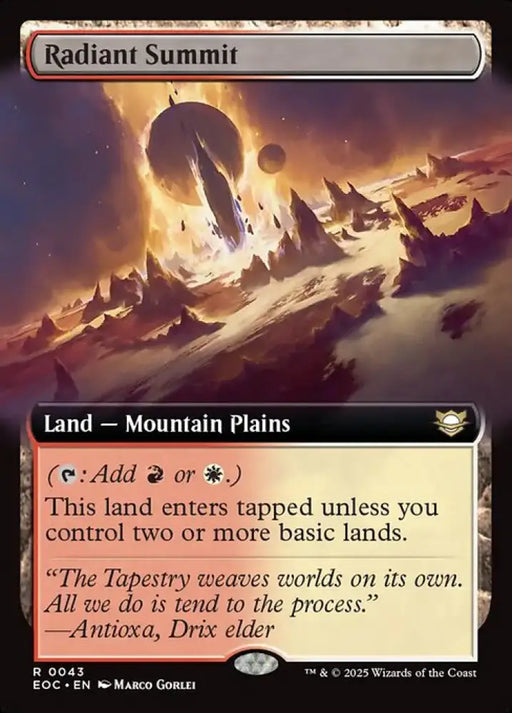 Radiant Summit (43) [Edge of Eternities Commander]