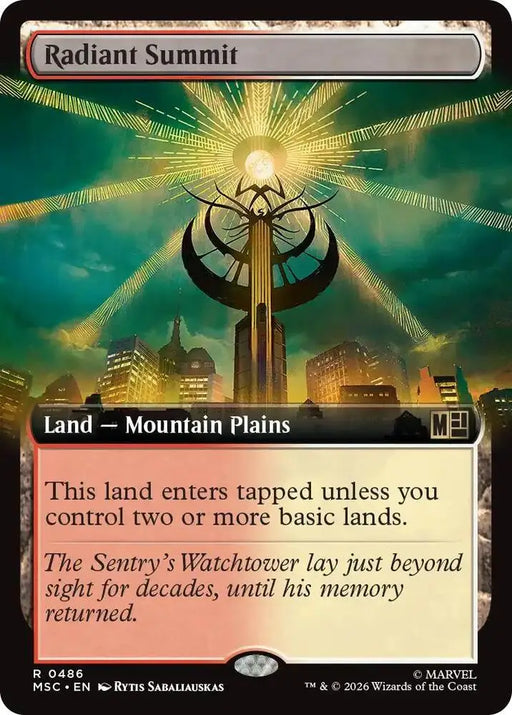 Radiant Summit (Extended Art) (486) [Marvel Super Heroes Commander]