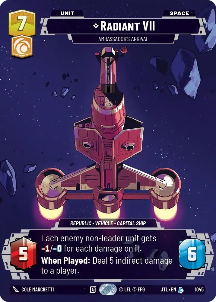 Radiant VII - Ambassadors’ Arrival (Prestige) (1045) [Jump to Lightspeed] - Star Wars: Unlimited Single