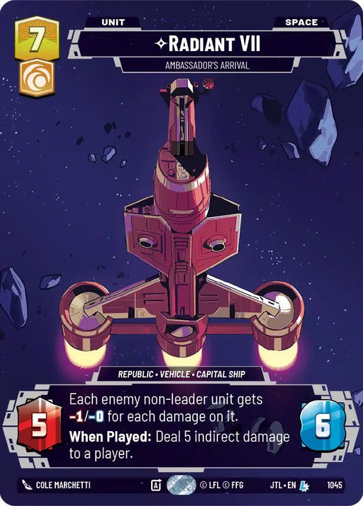 Radiant VII - Ambassadors’ Arrival (Prestige) (1045) [Jump to Lightspeed] - Star Wars: Unlimited Single