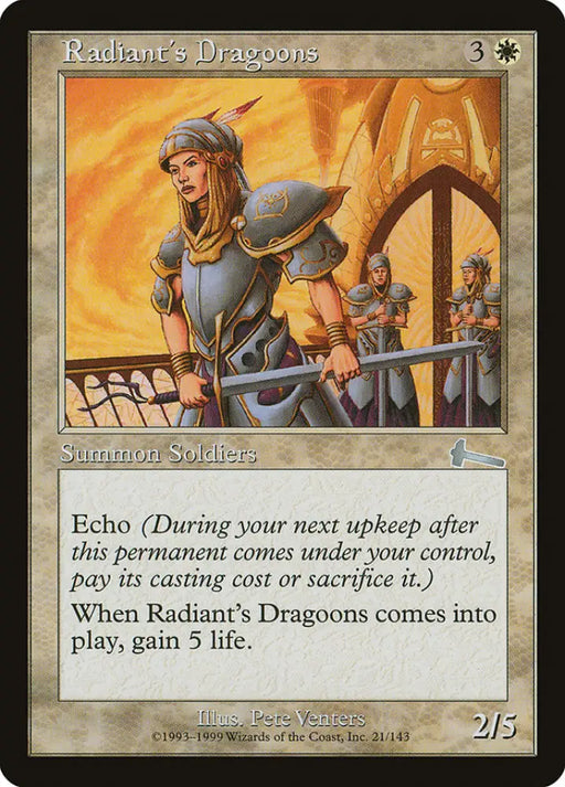 Radiant’s Dragoons [Urza’s Legacy] - MTG Single