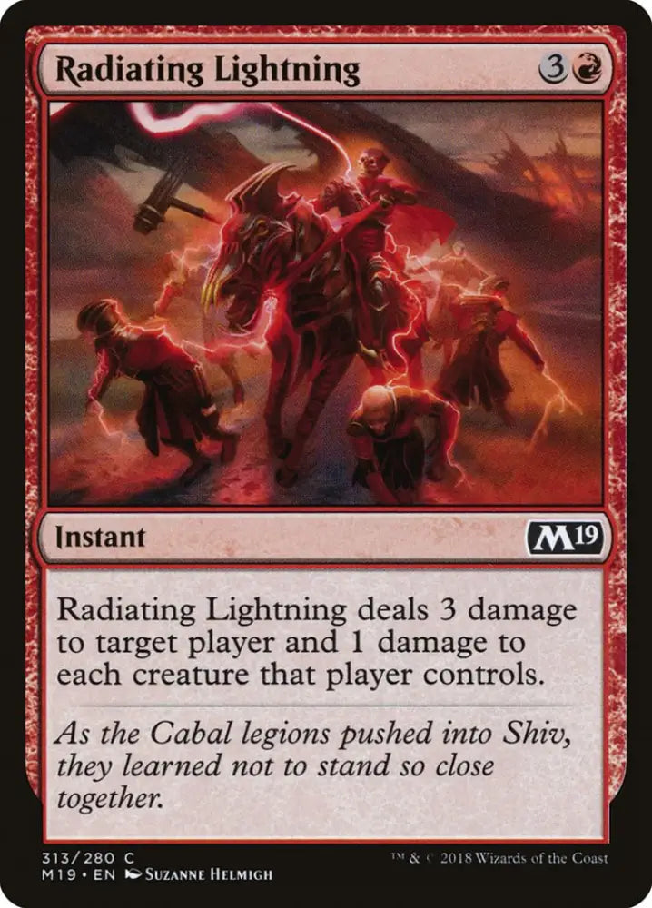 Radiating Lightning [Core Set 2019] - MTG Single