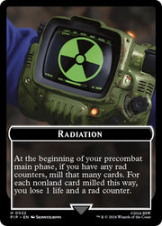 Radiation // Human Soldier Double-Sided Token [Fallout Tokens] - MTG Single