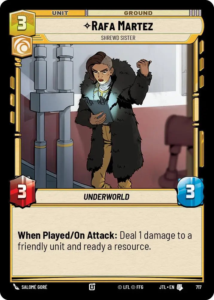 Rafa Martez - Shrewd Sister (Foil) (717) [Jump to Lightspeed] - Star Wars: Unlimited Single