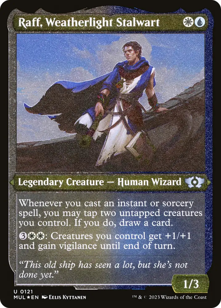 Raff Weatherlight Stalwart (Foil Etched) [Multiverse Legends] - MTG Single