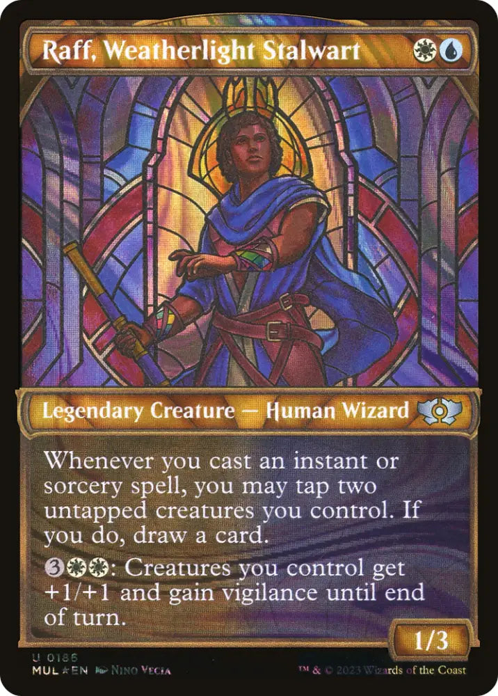 Raff Weatherlight Stalwart (Halo Foil) [Multiverse Legends] - MTG Single