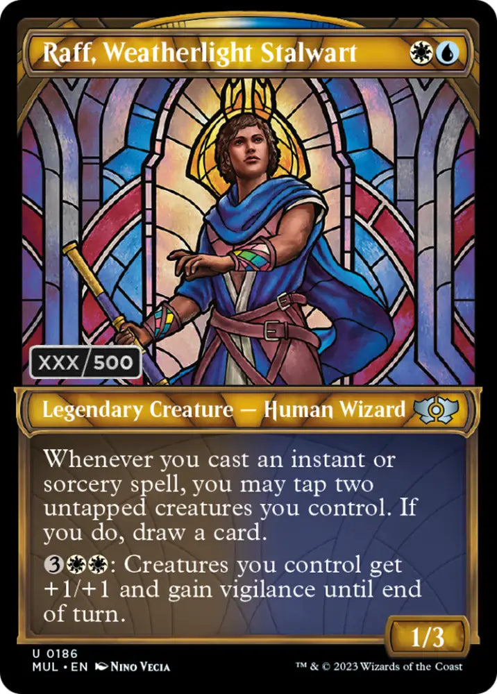 Raff Weatherlight Stalwart (Serialized) [Multiverse Legends] - MTG Single