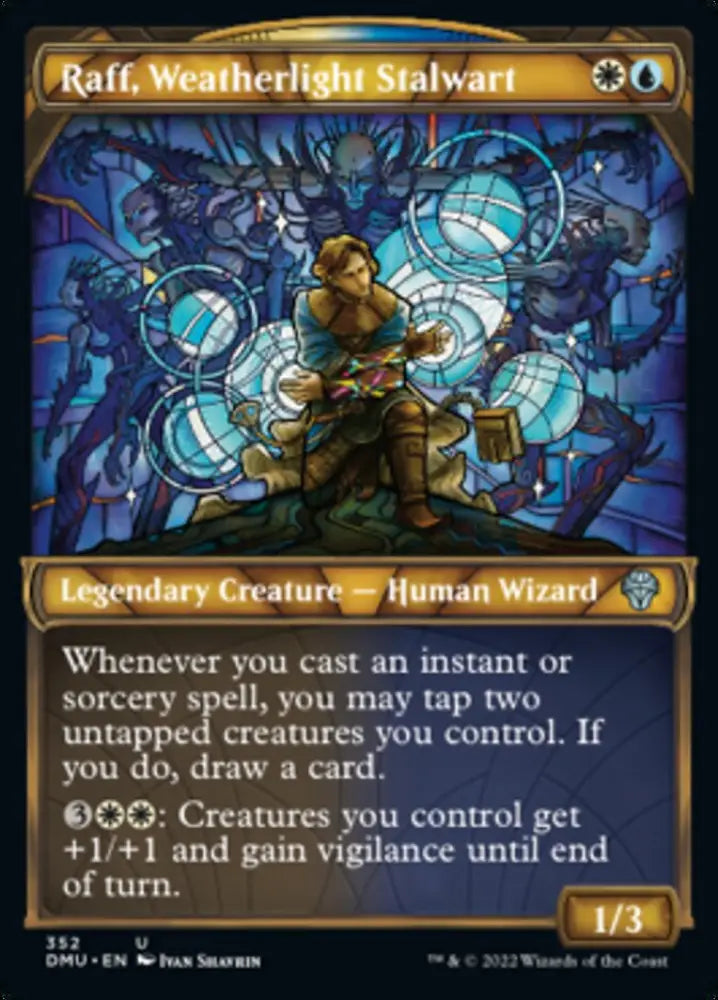 Raff Weatherlight Stalwart (Showcase Textured) [Dominaria United] - MTG Single