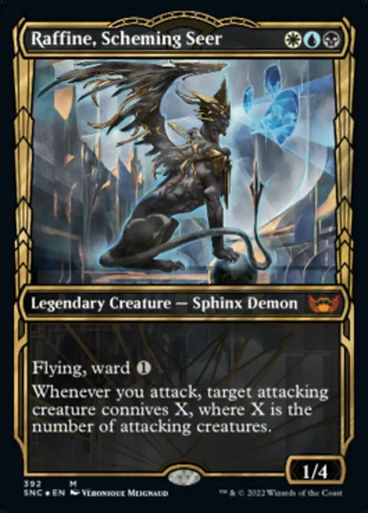 Raffine Scheming Seer (Showcase Golden Age Gilded Foil) [Streets of New Capenna] - MTG Single