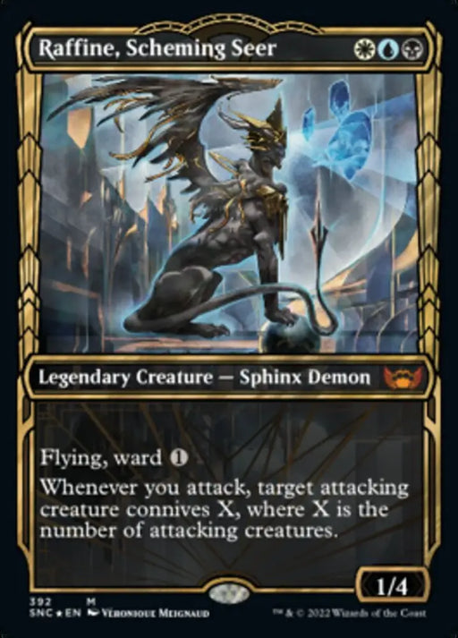 Raffine Scheming Seer (Showcase Golden Age Gilded Foil) [Streets of New Capenna] - MTG Single