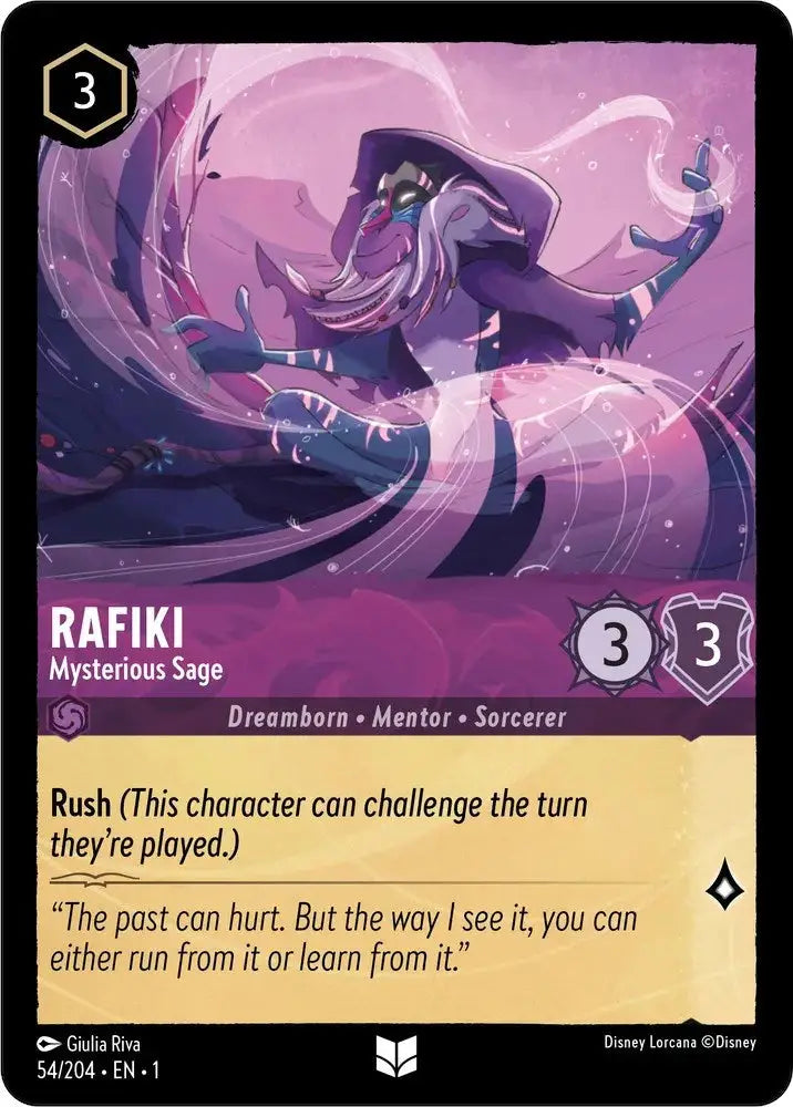 Rafiki - Mysterious Sage (54/204) [The First Chapter] - Lorcana Single