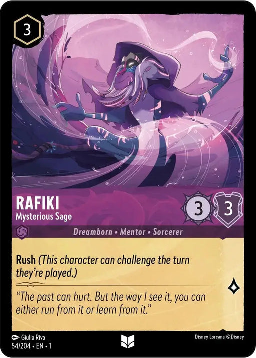 Rafiki - Mysterious Sage (54/204) [The First Chapter] - Lorcana Single