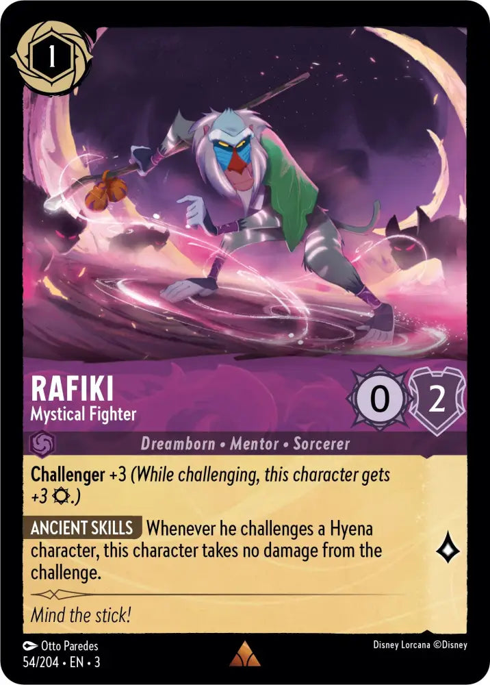 Rafiki - Mystical Fighter (54//204) [Into the Inklands] - Lorcana Single