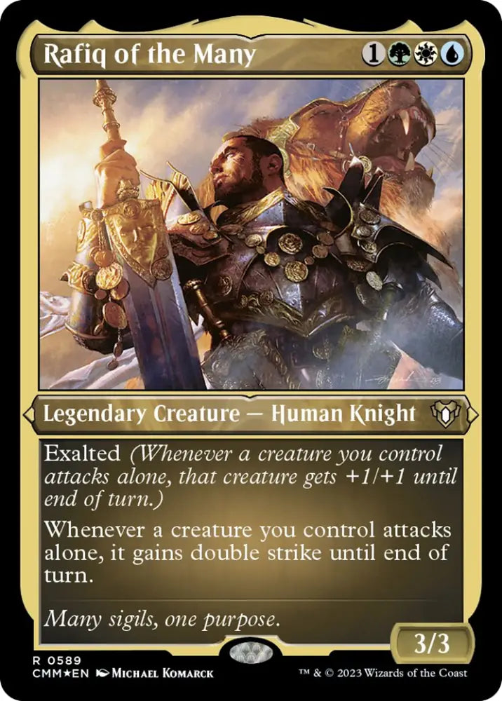 Rafiq of the Many (Foil Etched) [Commander Masters] - MTG Single