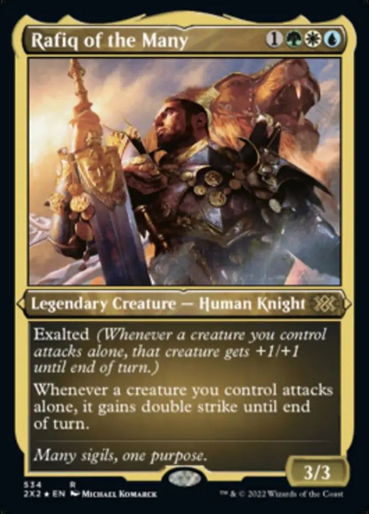 Rafiq of the Many (Foil Etched) [Double Masters 2022] - MTG Single