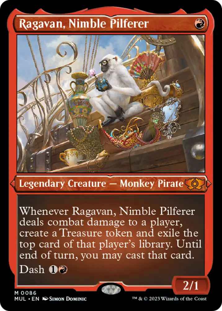 Ragavan Nimble Pilferer (Foil Etched) [Multiverse Legends] - MTG Single