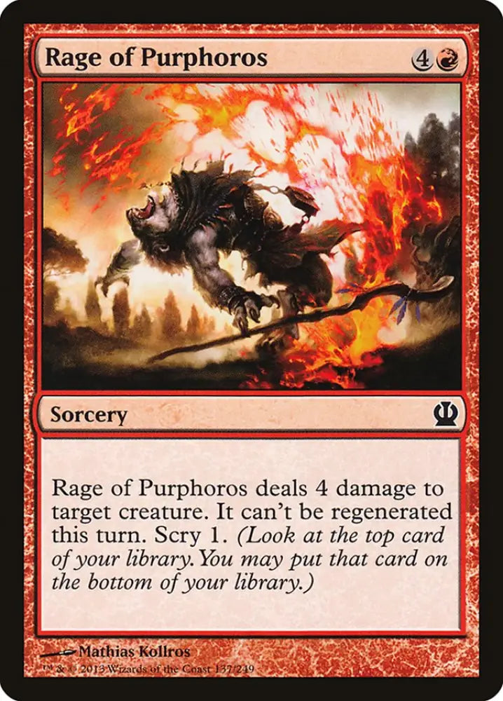Rage of Purphoros [Theros] - MTG Single