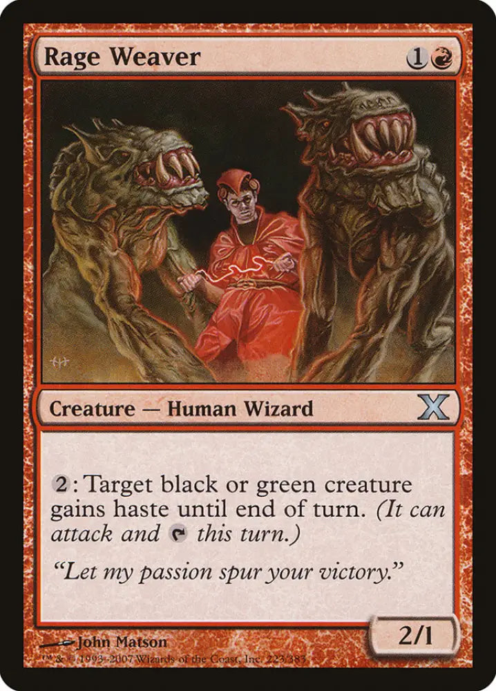 Rage Weaver [Tenth Edition] - MTG Single